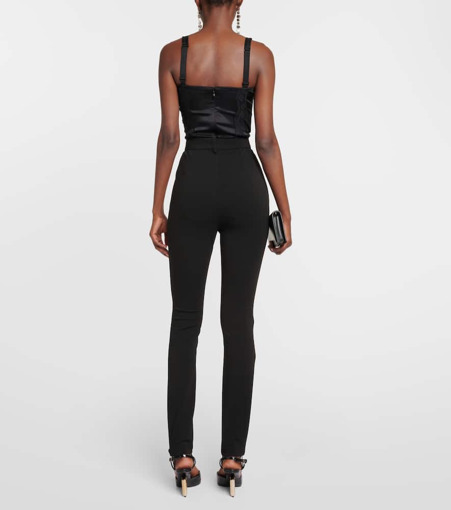 High-rise stirrup leggings
