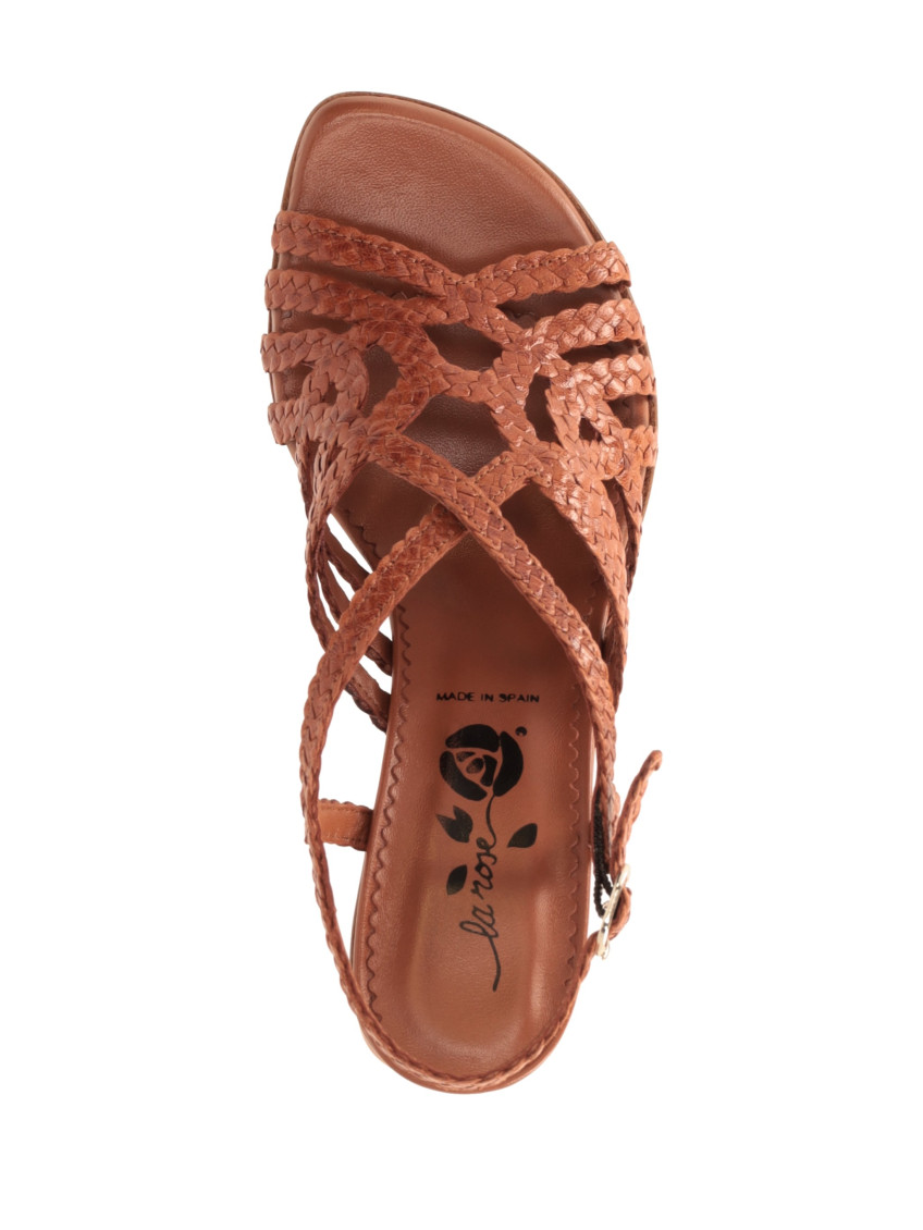 Brown Braided Pumps