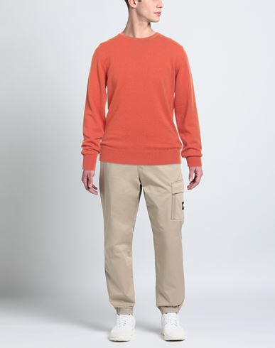 Man Sweater Orange Size S Cashmere