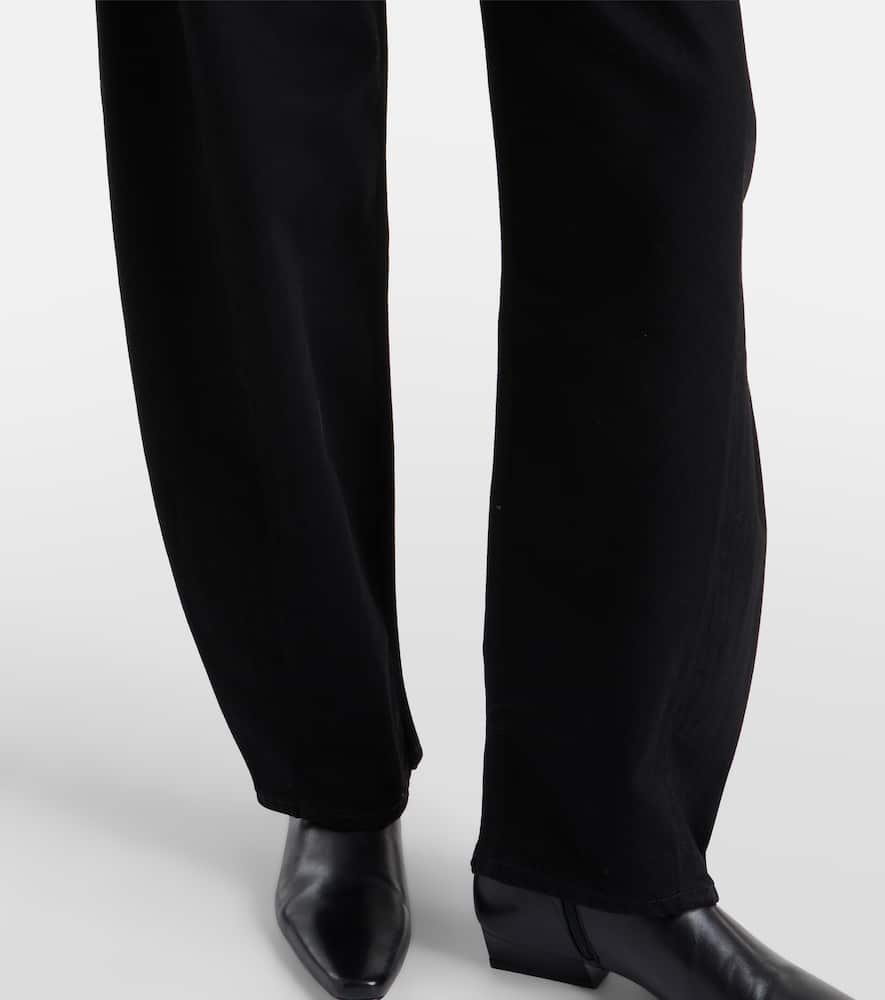 Luna Pieced mid-rise barrel-leg jeans