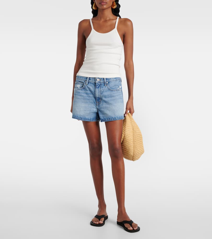Mila mid-rise denim shorts