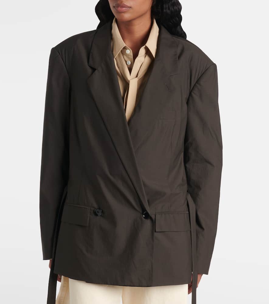 Lemaire Belted cotton and silk blazer