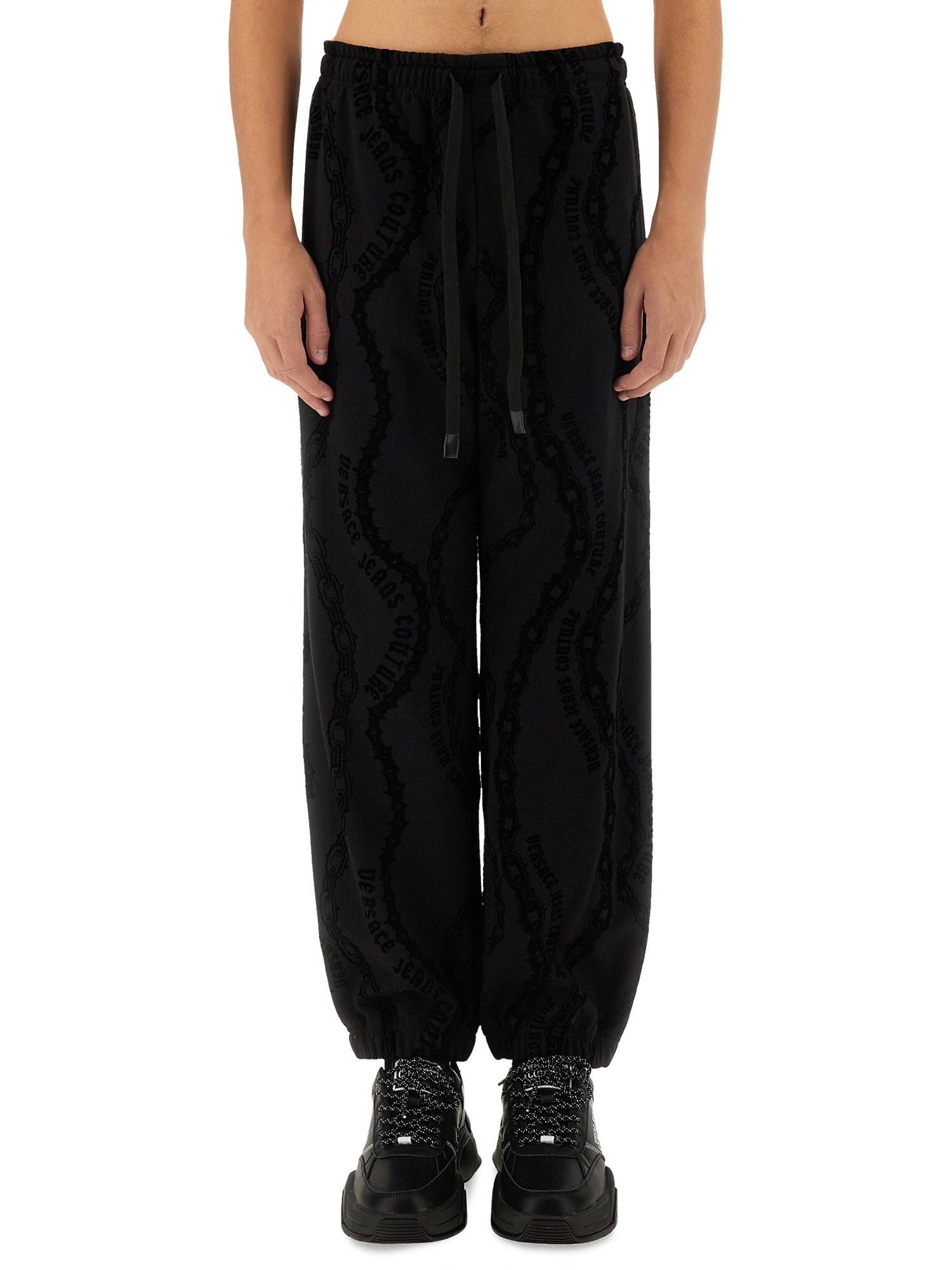 All over "chain" jogging pants