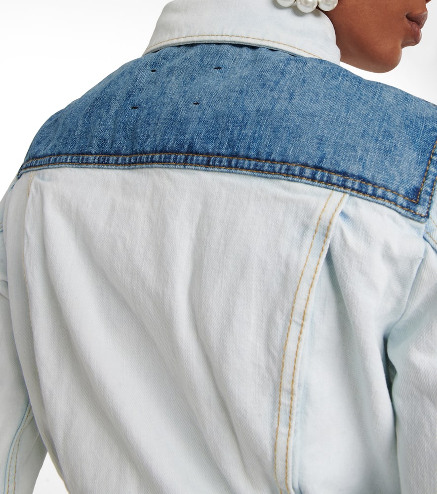 Denim Love patchwork denim jacket