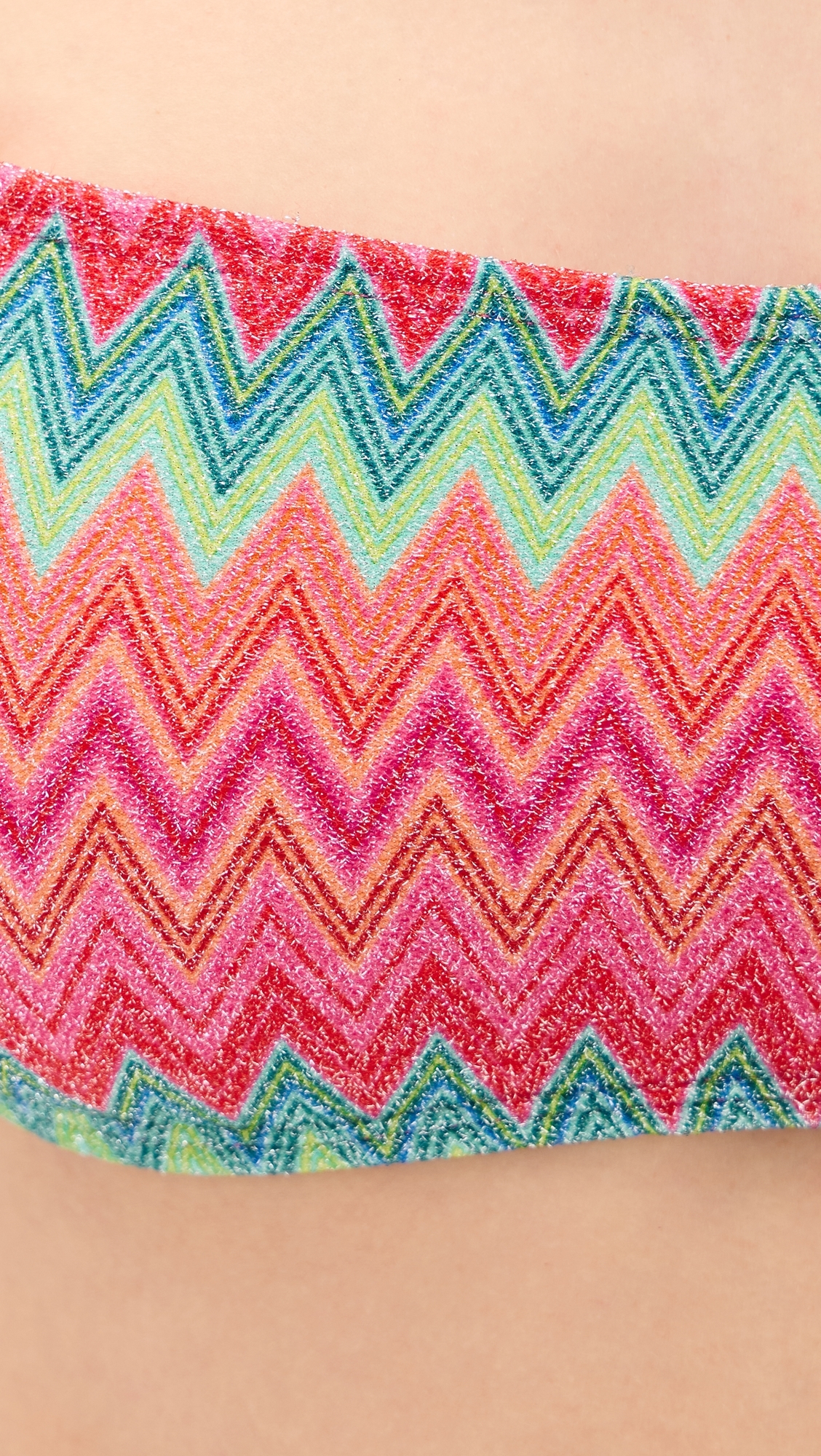 Kelsey Bikini Top Strawberry Ice Chevron