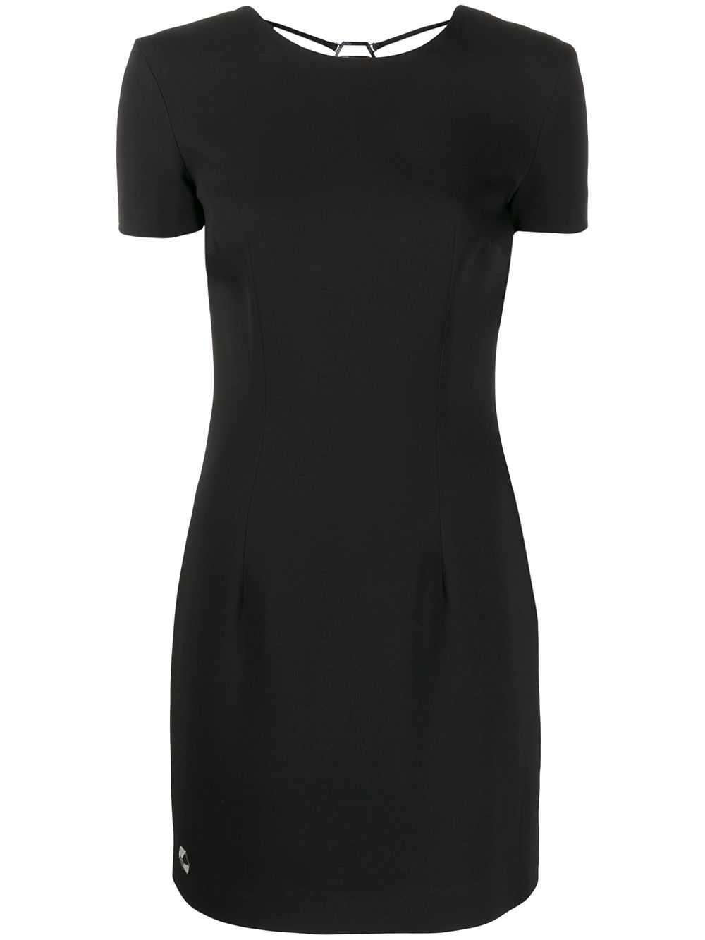 Embellished short dress - Black