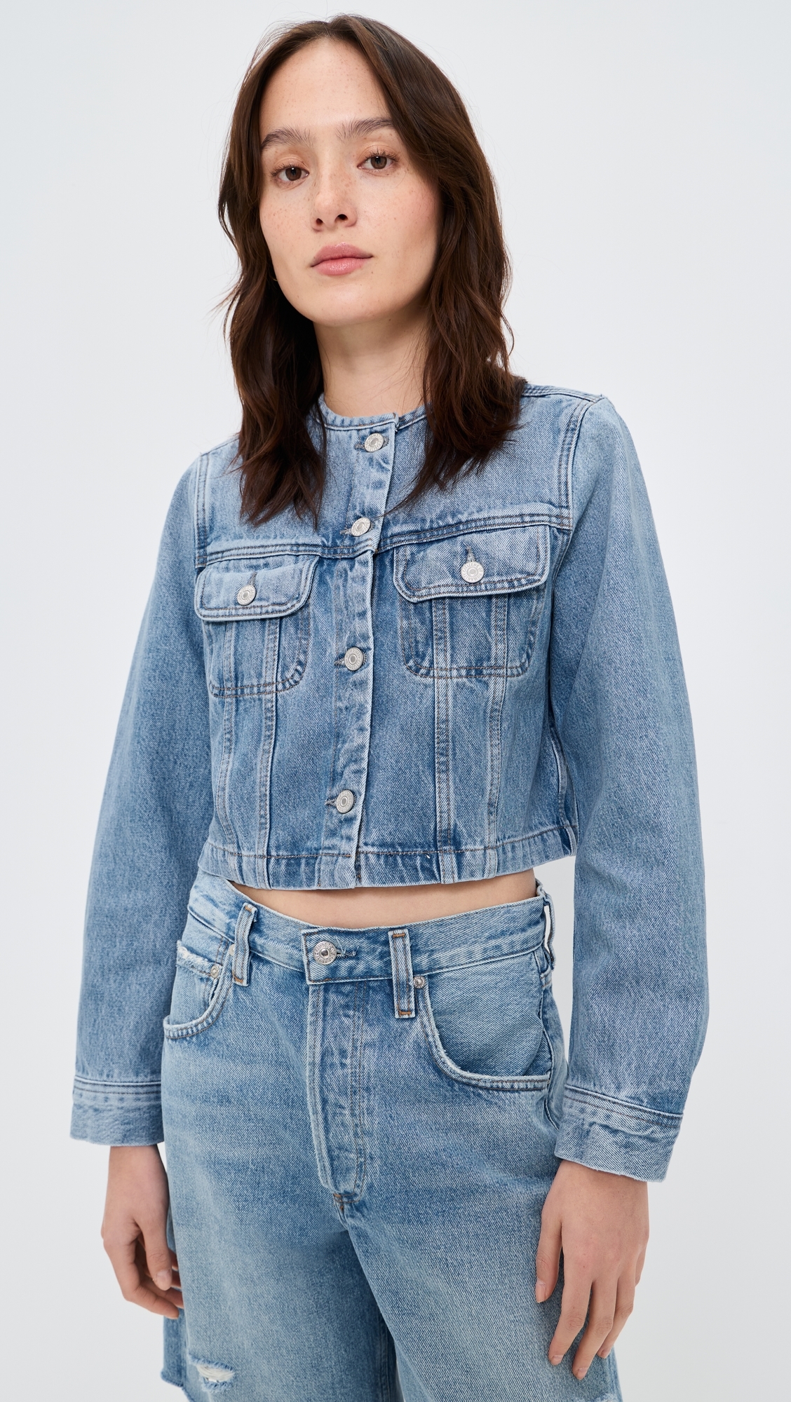 Devin Collarless Jacket Cecil