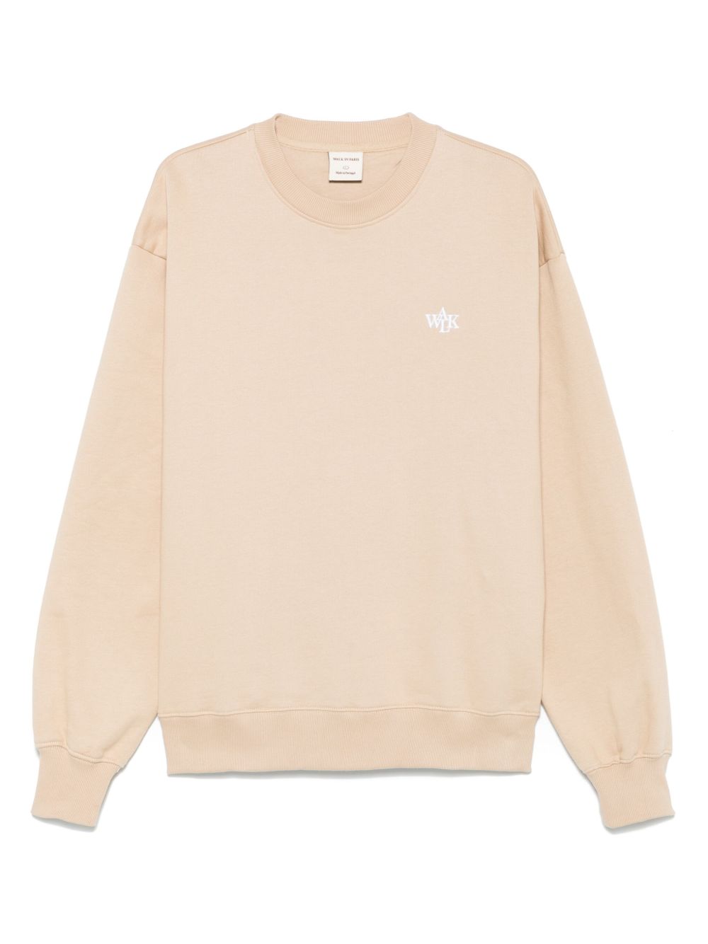WALK IN PARIS fleece crew-neck sweatshirt - Neutrals