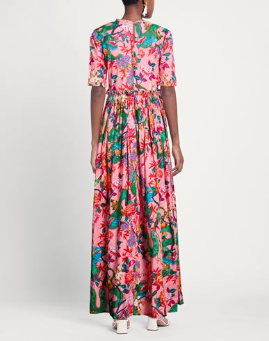 Woman Maxi dress Pink Size L Cotton