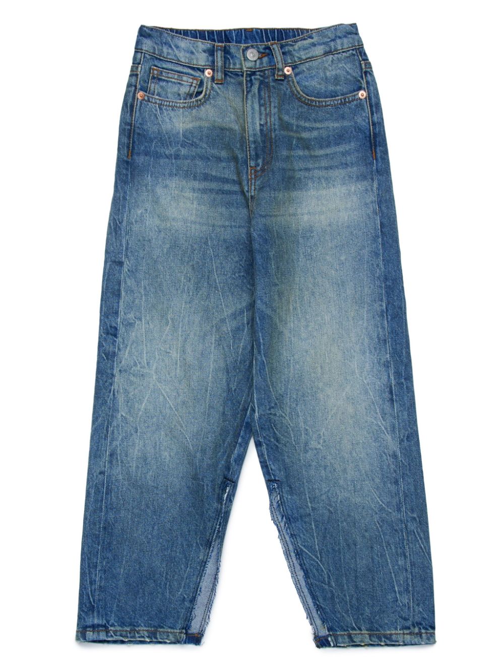 Straight leg cotton jeans - Blue