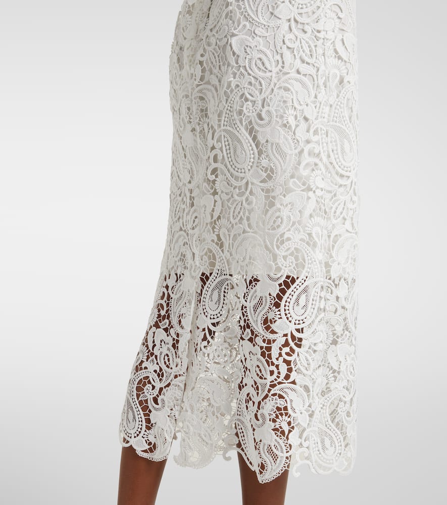 Lace midi dress