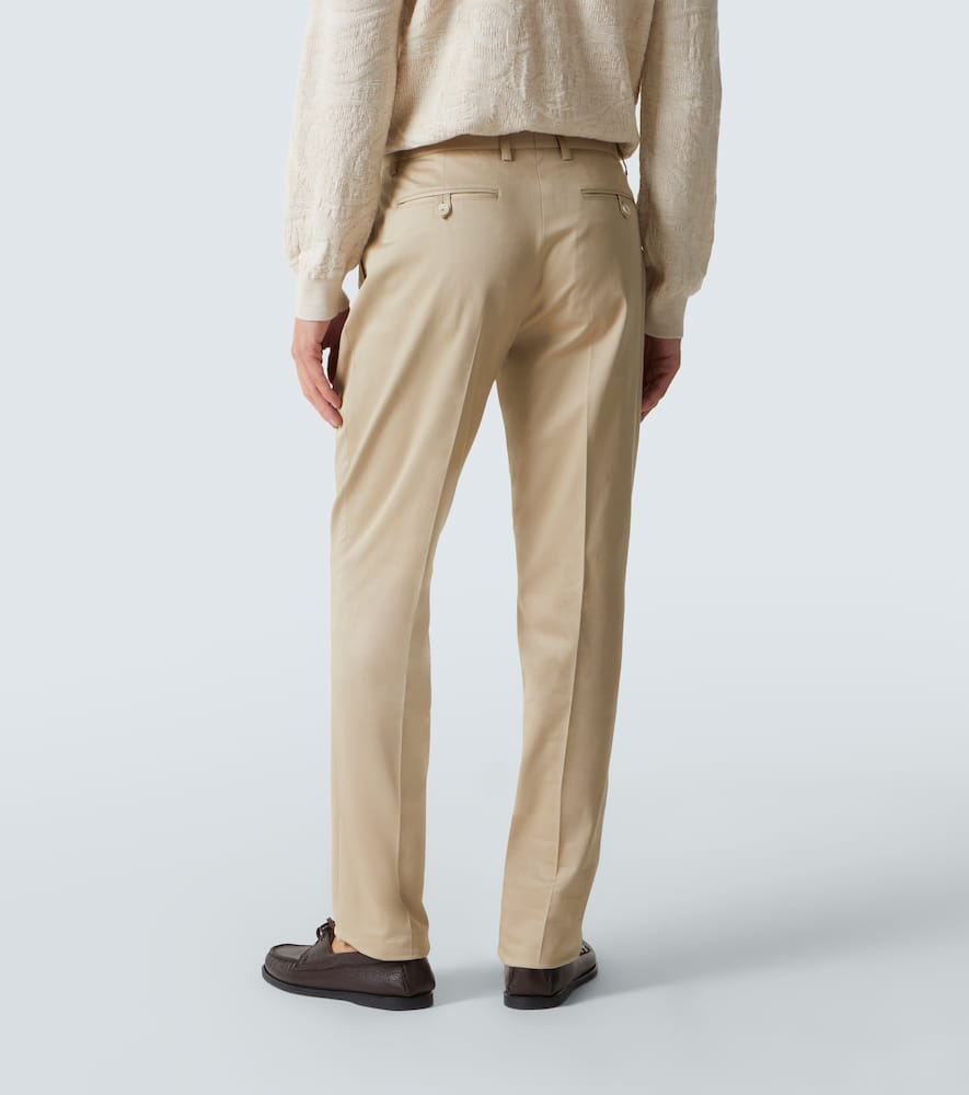 Cotton slim pants