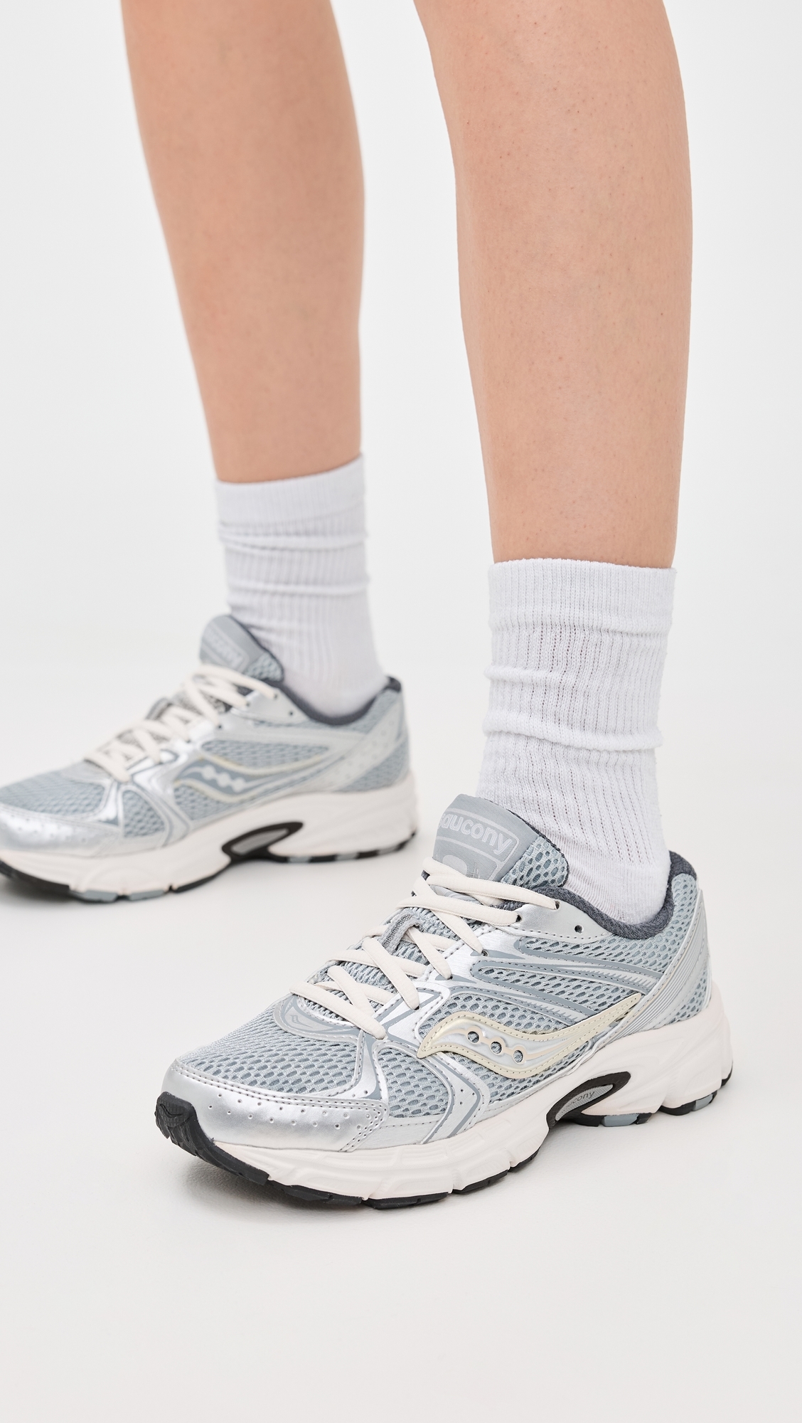 Saucony Ride Millenium Unisex Sneakers Silver/Cream W