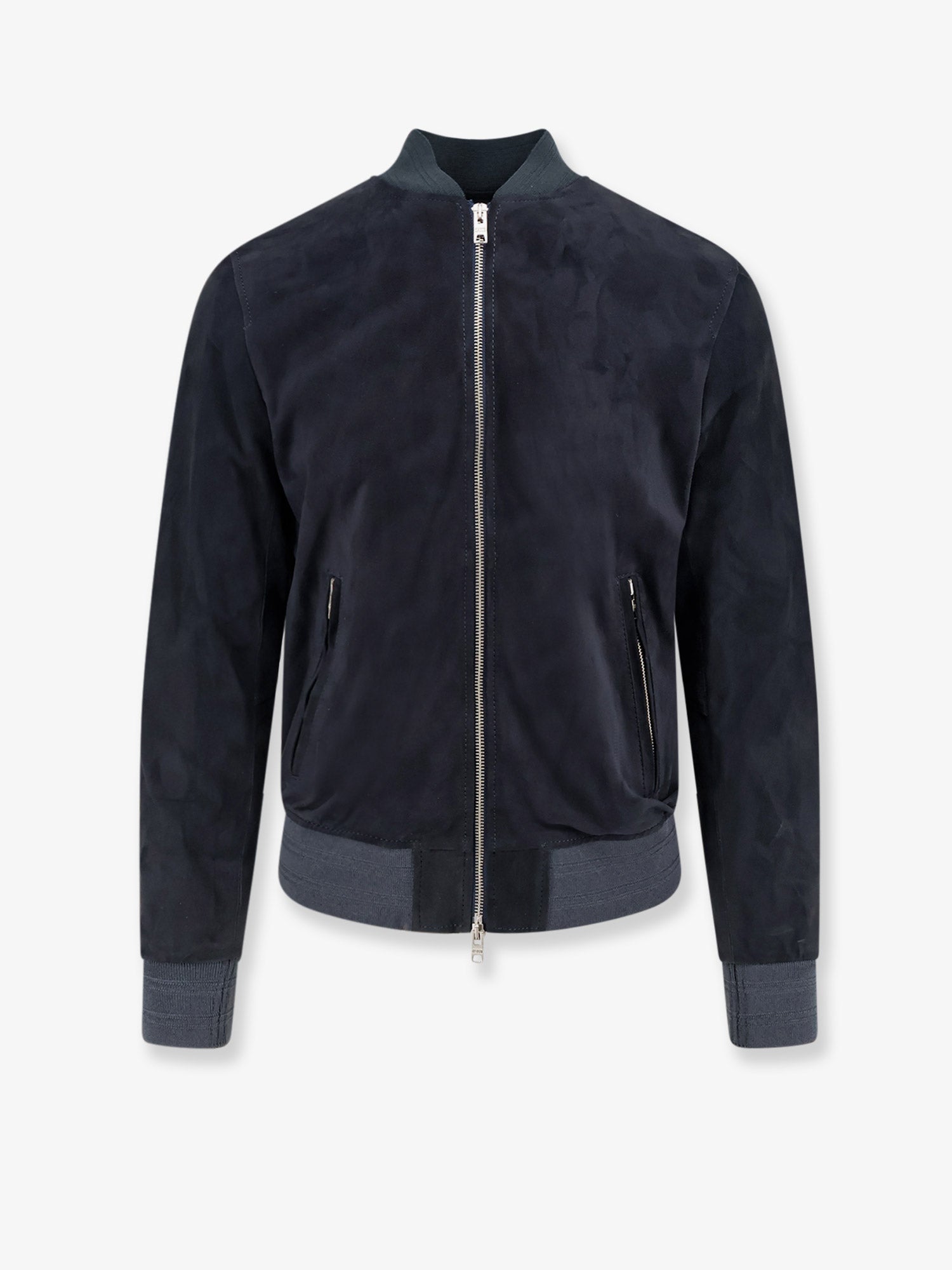 Suede Jacket — Blue