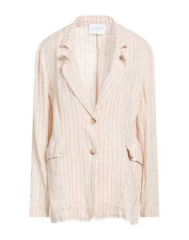 Woman Blazer Sand Size 4 Linen