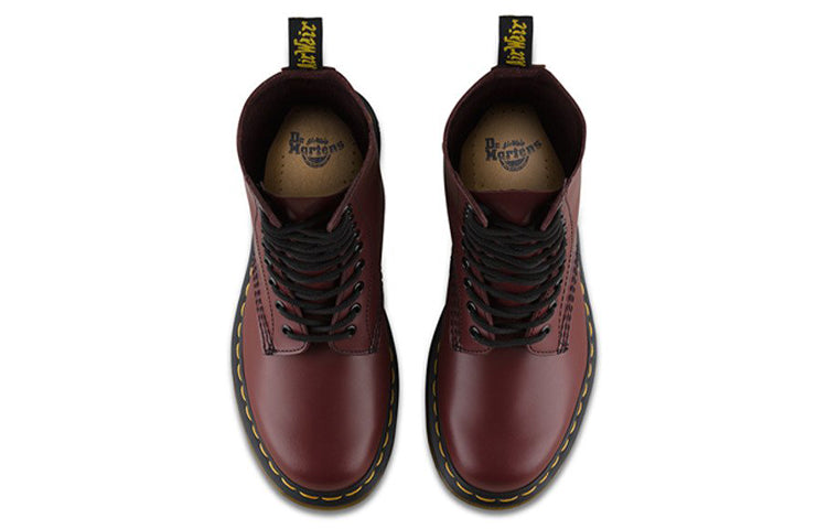 1490 Black Smooth Classic 10 Martin boots Couple Style Red