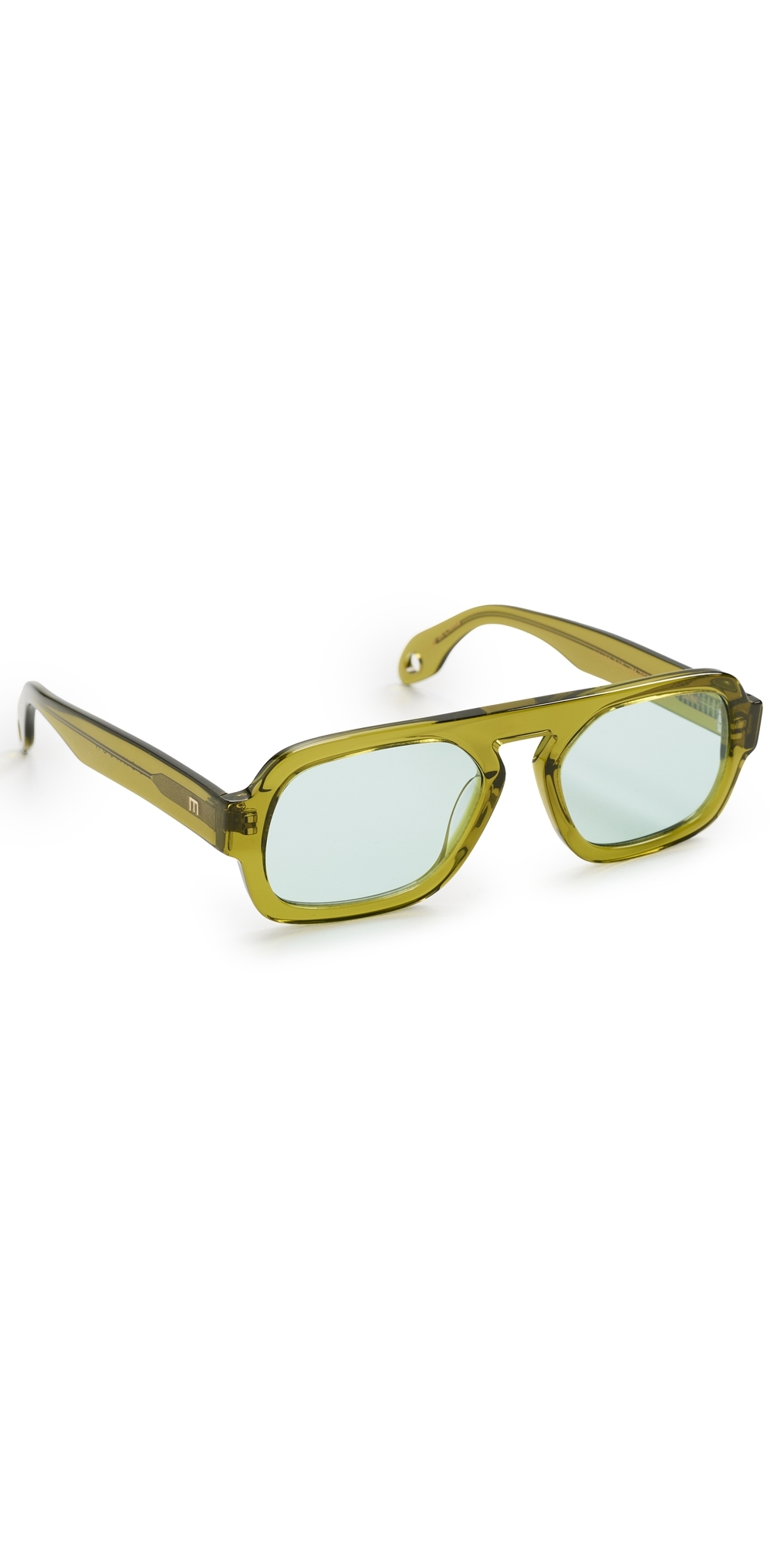 Jane Mini Sunglasses Olive Green One Size
