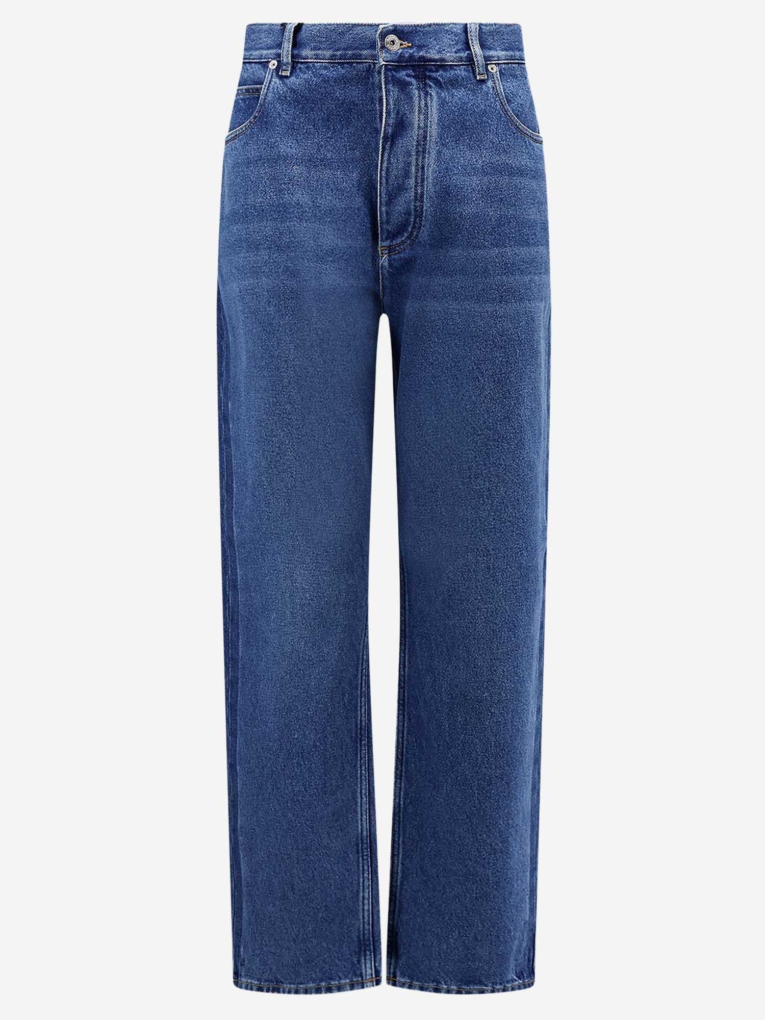 Flared Cotton Denim Jeans — Blue