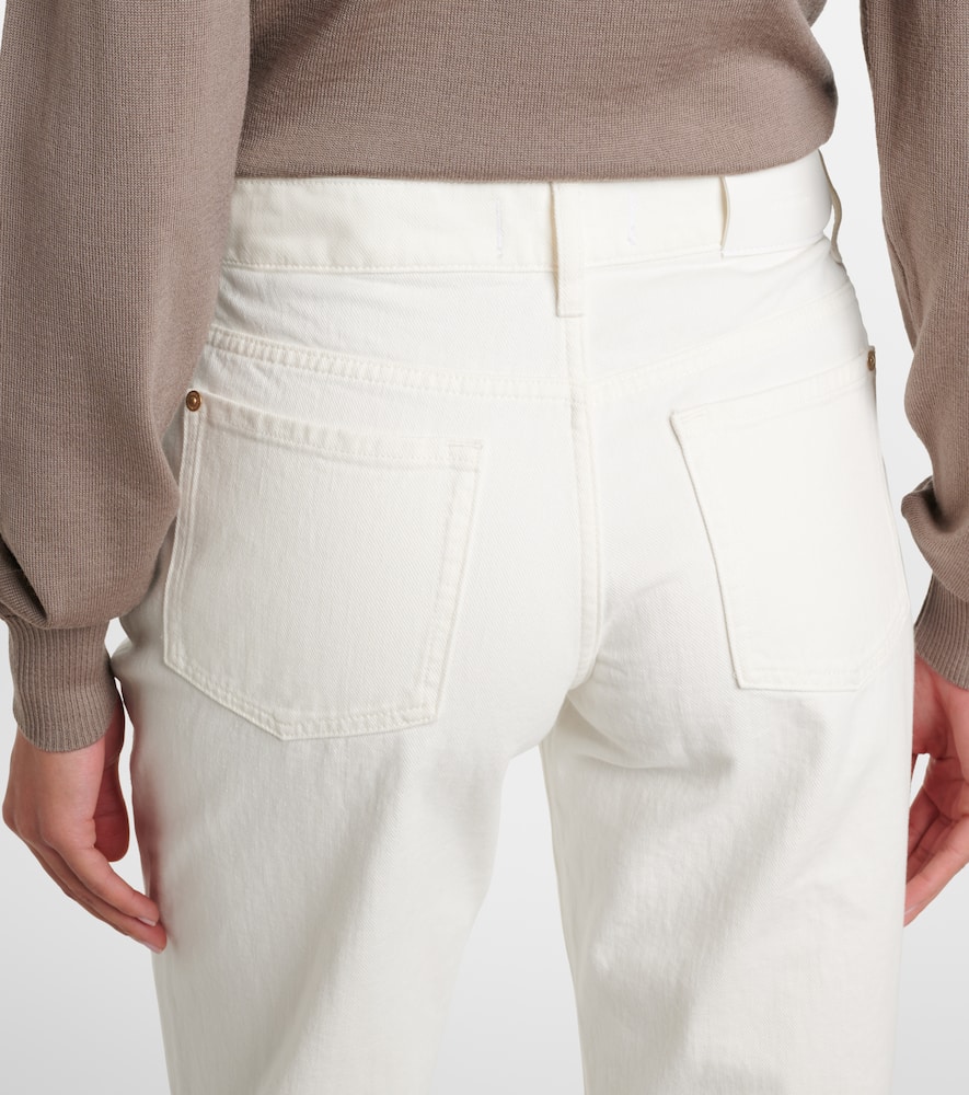 Tess cotton and hemp straight pants