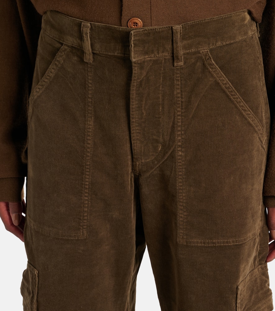 Marcelle low-rise barrel-leg cargo jeans