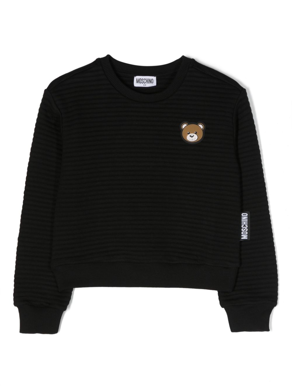 Teddy Bear patch sweatshirt - Black