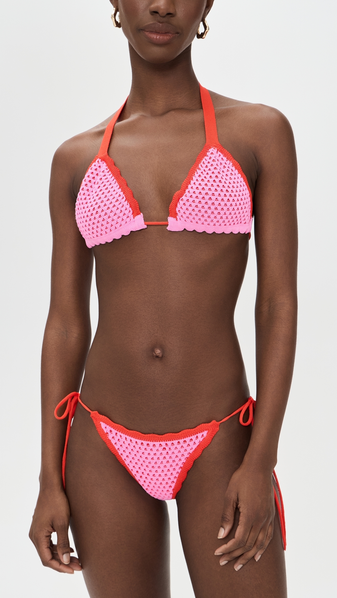 Wren Crochet Triangle Top Rose