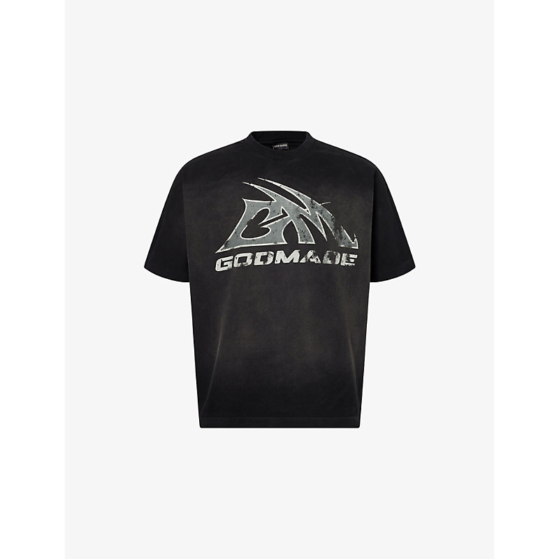 Mens Core Graphic-Print Cotton T-Shirt