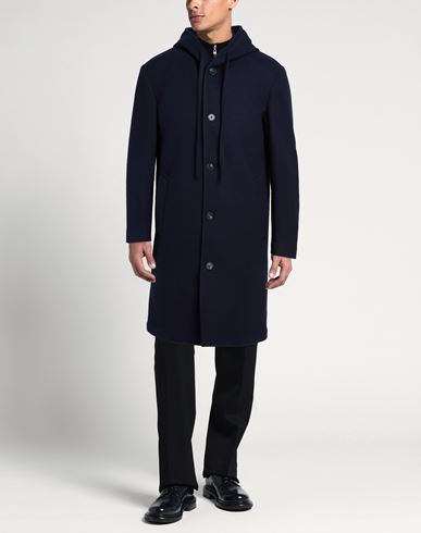 Man Coat Navy Size 40 Polyester