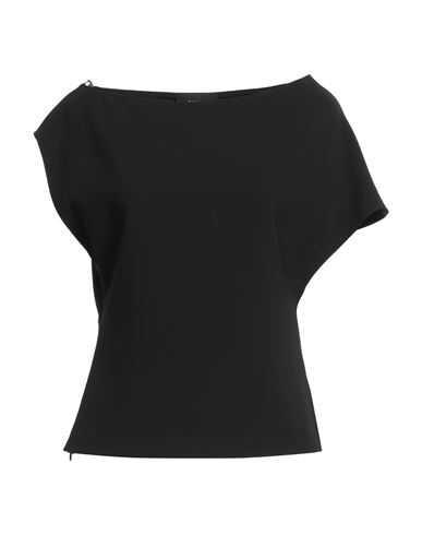 Woman Top Black Size 10 Polyester, Elastane