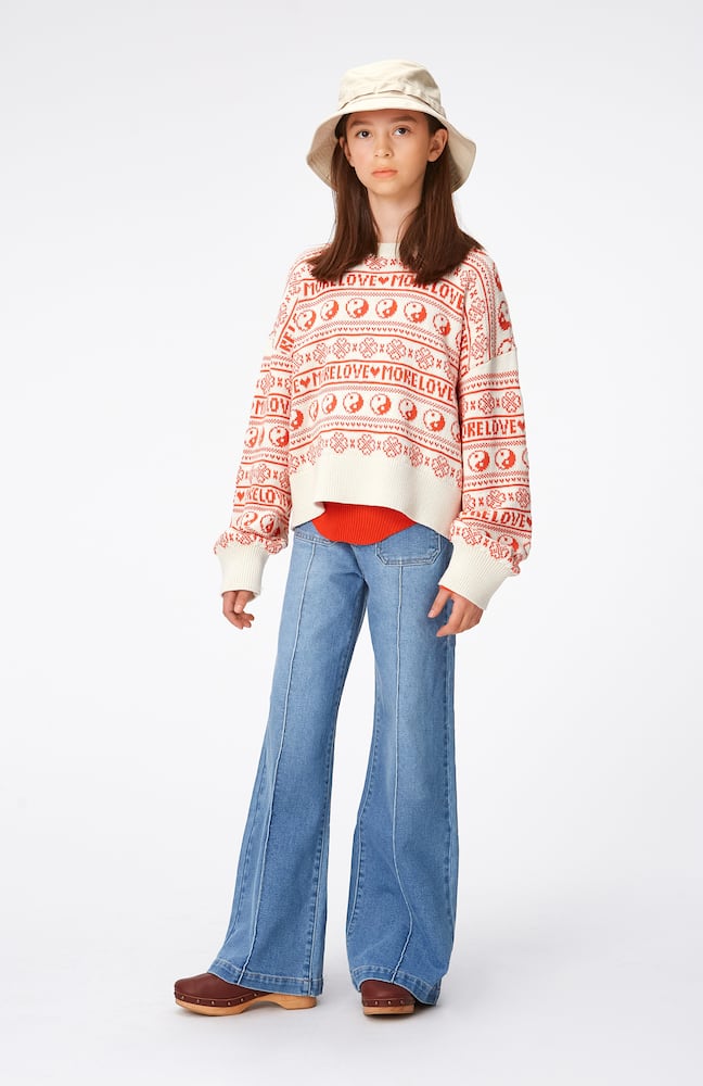 Molo Gerrie intarsia cotton sweater