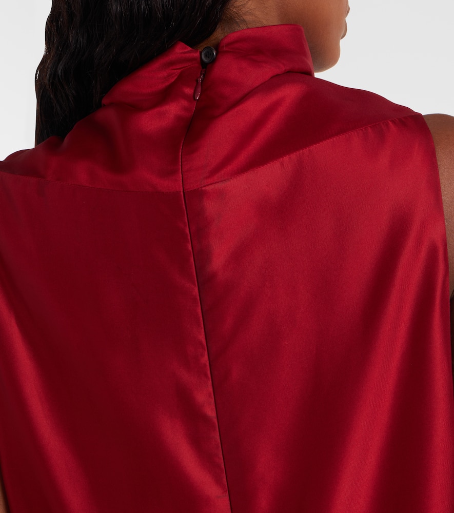 Daria turtleneck satin minidress
