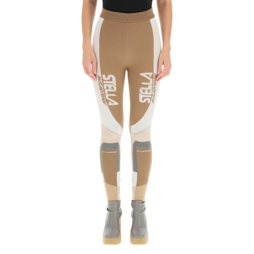 Sporty logo-print leggings - Black
