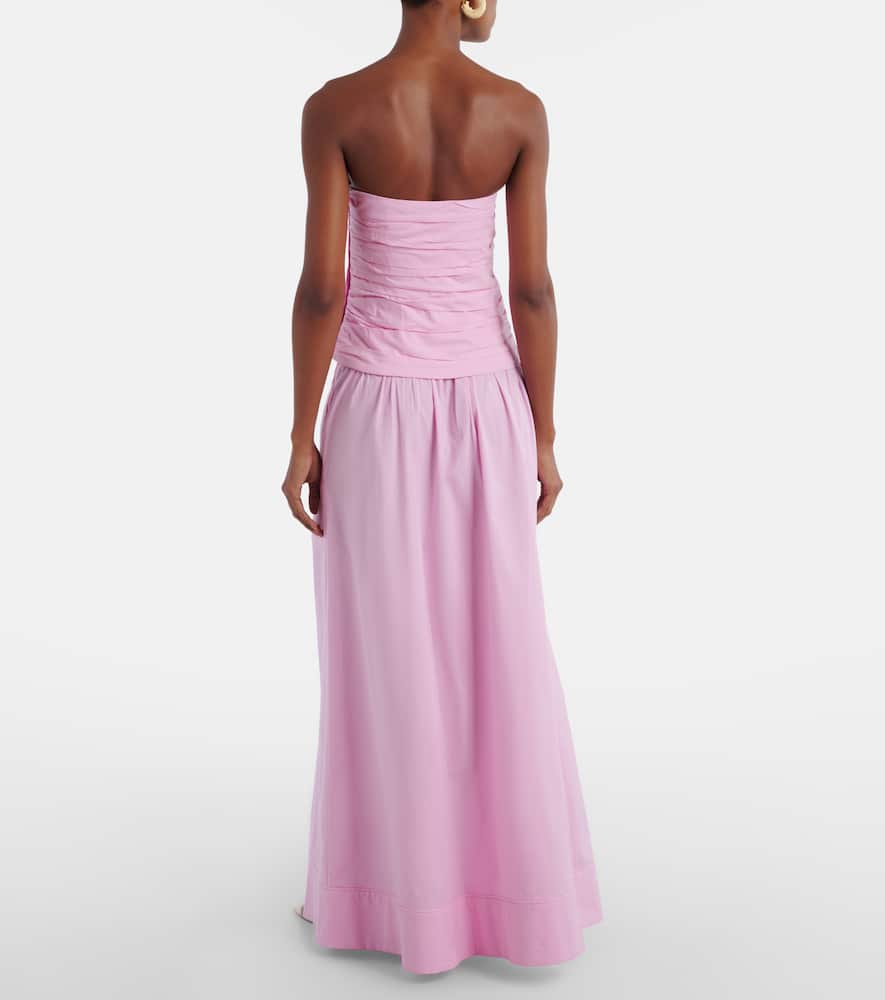 Opulence ruched cotton corset