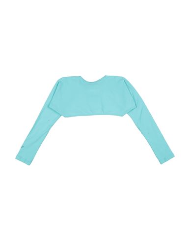 Kid Girl Wrap cardigans Turquoise Size 10 Cotton, Elastane