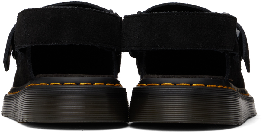 Dr. Martens Black Jorge II Suede Slingback Loafers