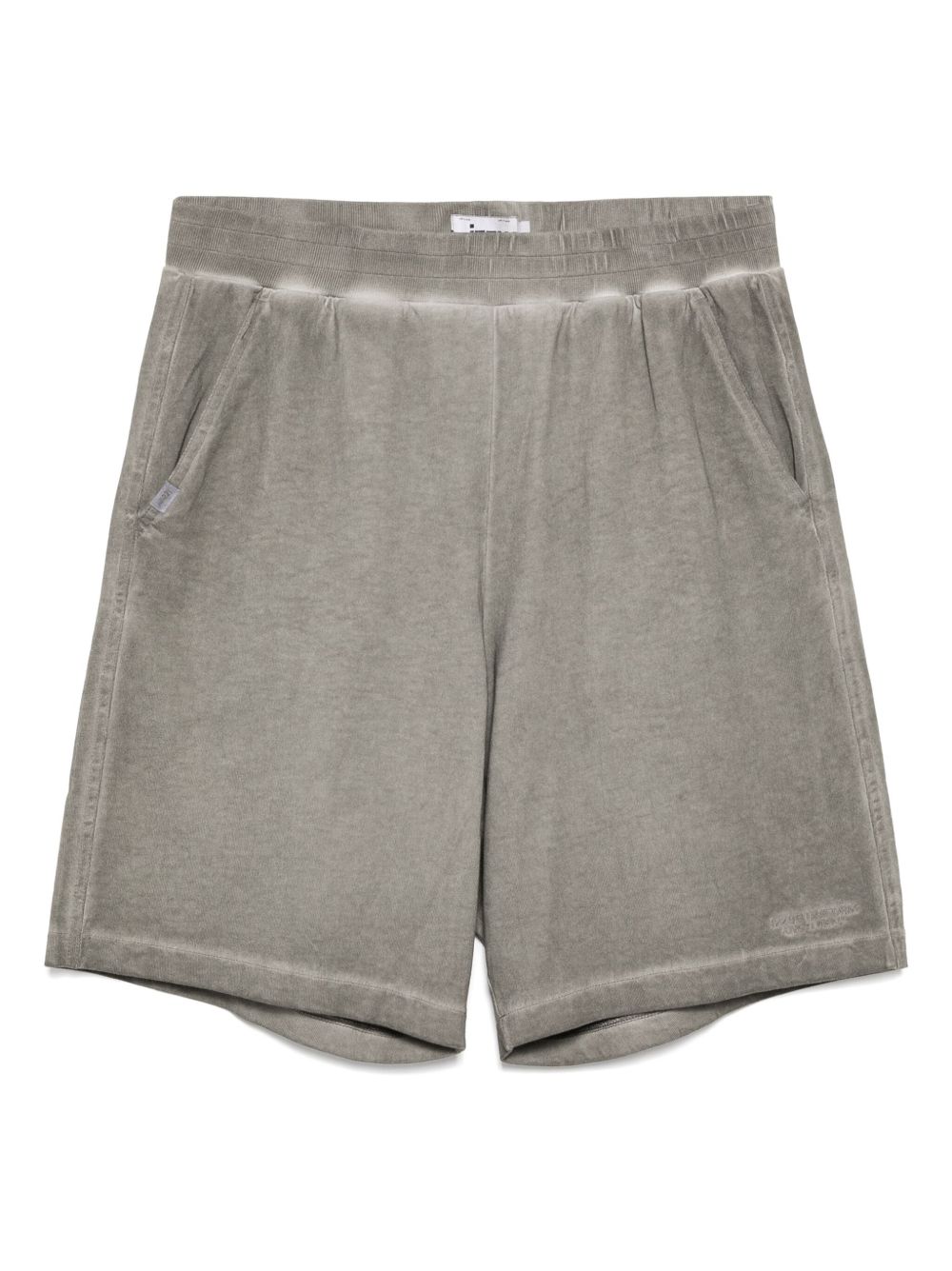 Logo-embroidered shorts - Grey