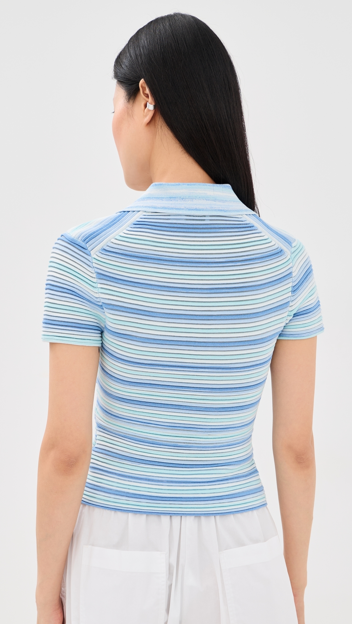 Paxton Knit Polo Periwinkle Multi