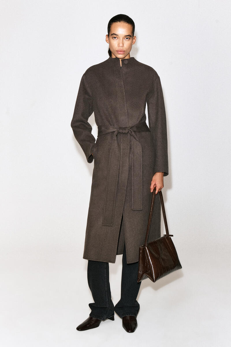 Pavilion Shoulder Bag - Eel-Effect Leather