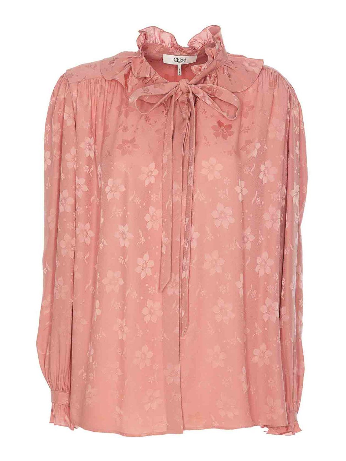 Fluid Jacquard Silk Shirt