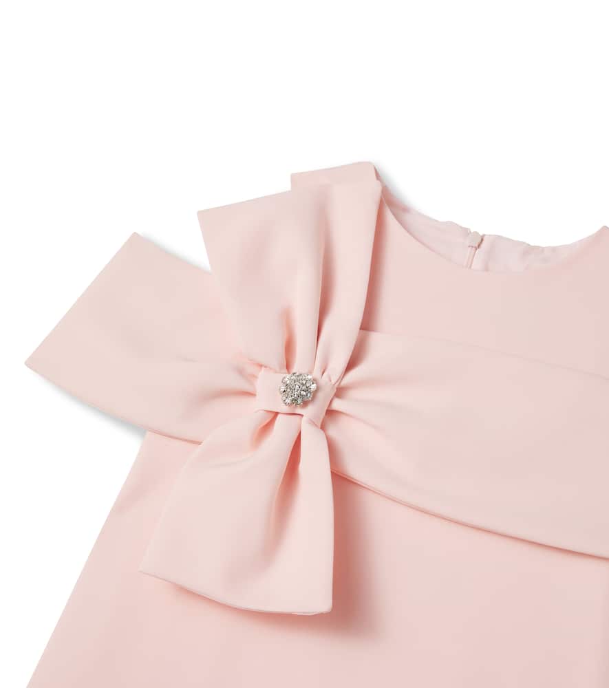 Bow-detail embellished dress