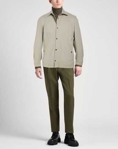 Man Jacket Light grey Size 40 Polyester, Elastane