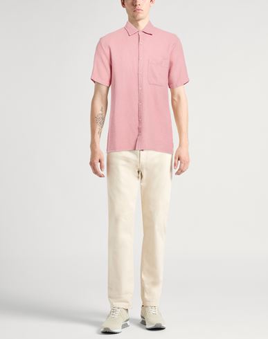 Man Shirt Pink Size M Cotton