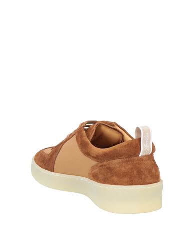 Aurélien Man Sneakers Light brown Size 10 Leather, Textile fibers
