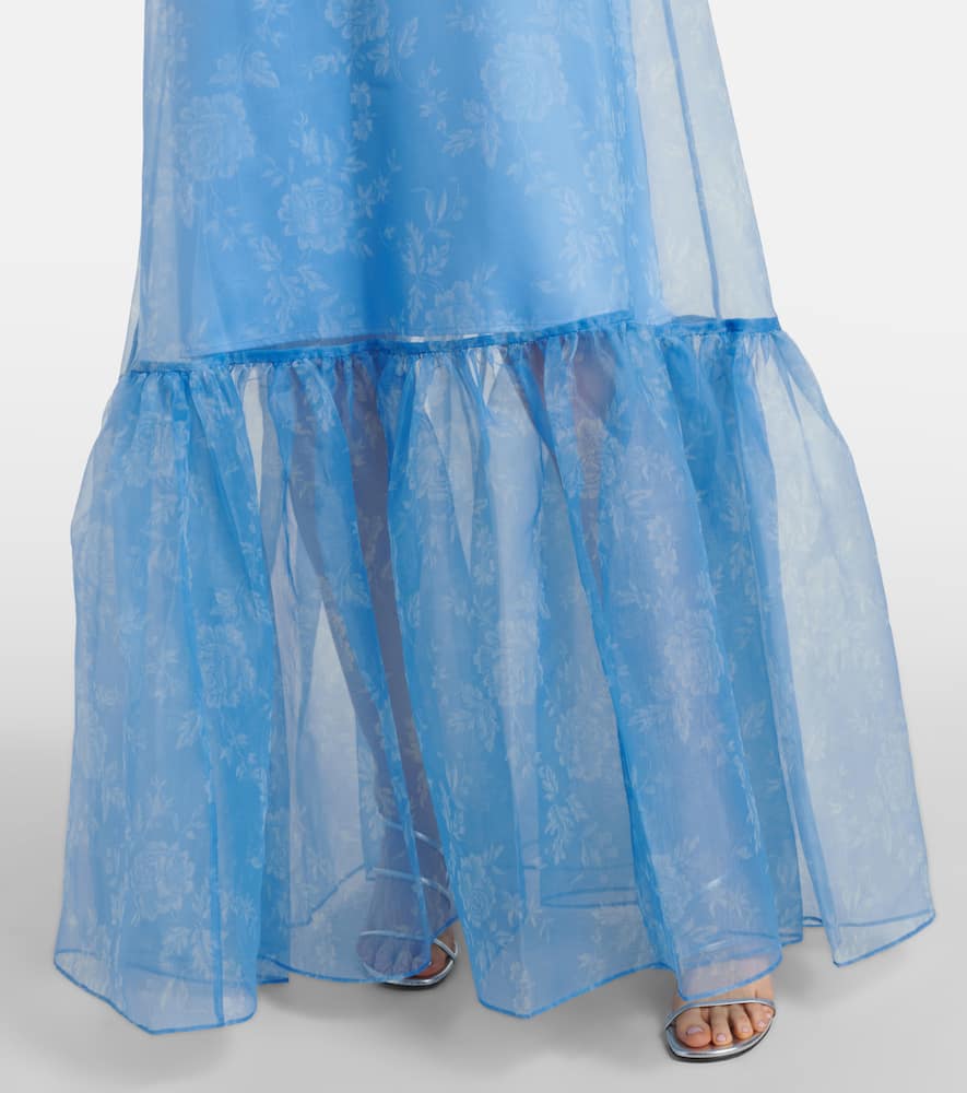 Staud Calluna floral organza maxi dress