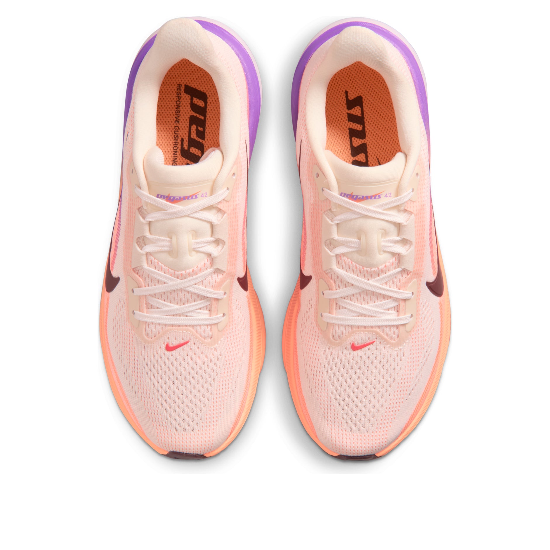 (WMNS) Air Zoom Pegasus 42 'Orange Pulse Bright Violet'