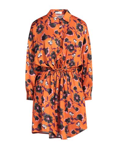 Replay Woman Mini dress Orange Size S Polyester