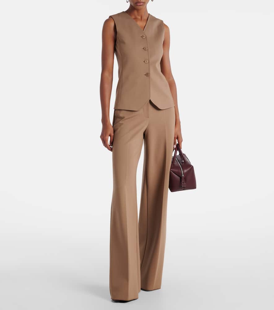 Biada high-rise wide-leg pants