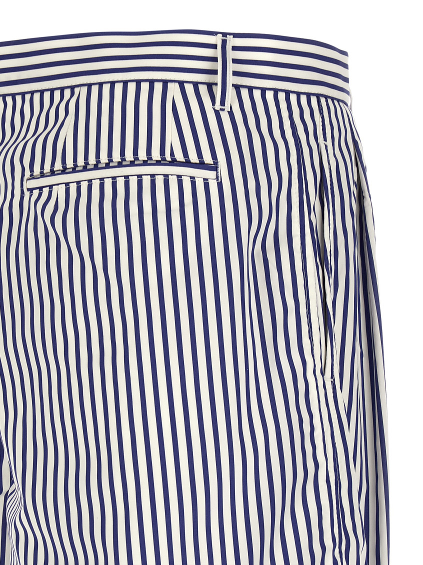 White Cotton Bermuda Shorts