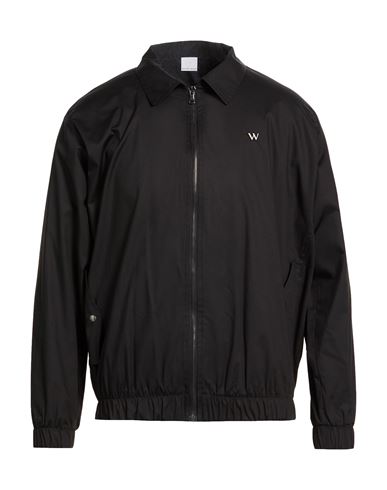 Man Jacket Black Size S Cotton, Nylon, Elastane