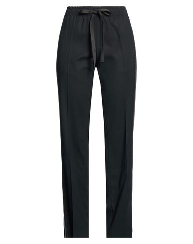 Woman Pants Black Size 4 Acetate, Viscose, Elastane